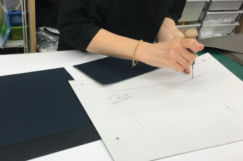 sample sketch for leather prototyping and production