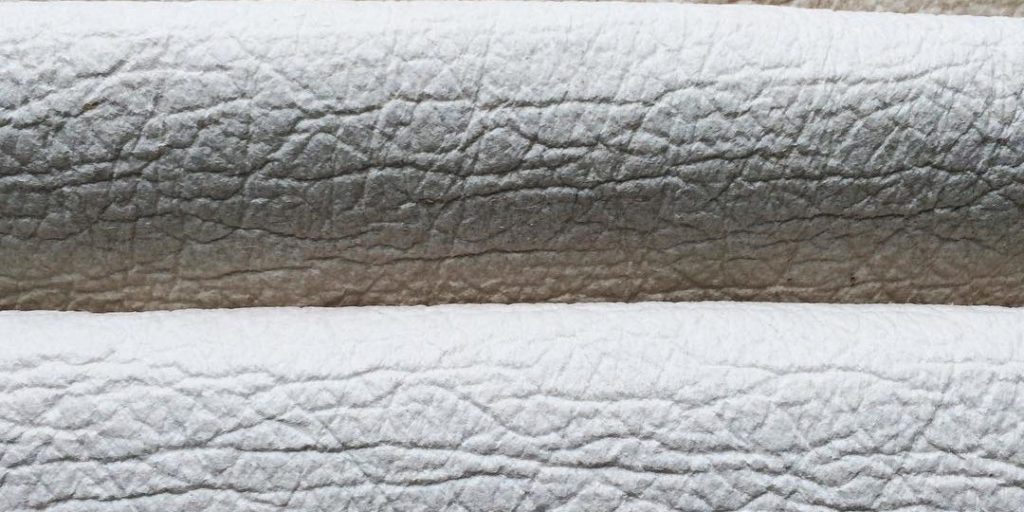 pinatex fibric in white